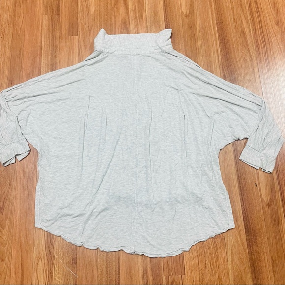 Free People We The Free Can't Fool Me Tee Gray Womens Size S Comfy Oversized - Picture 4 of 7